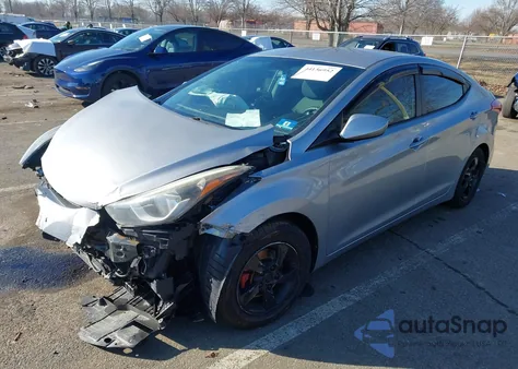 2015 Hyundai Elantra Se из США, поврежденный, VIN 5NPDH4AE7FH554448